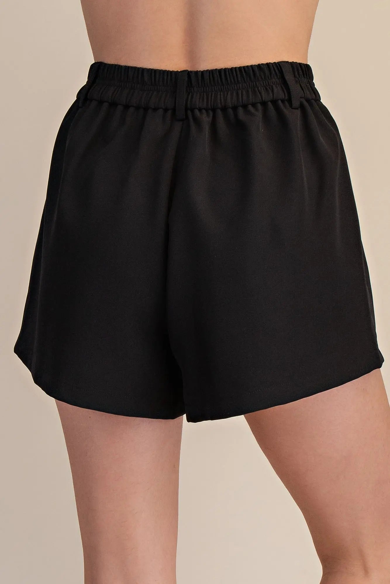 Black High Waist Short