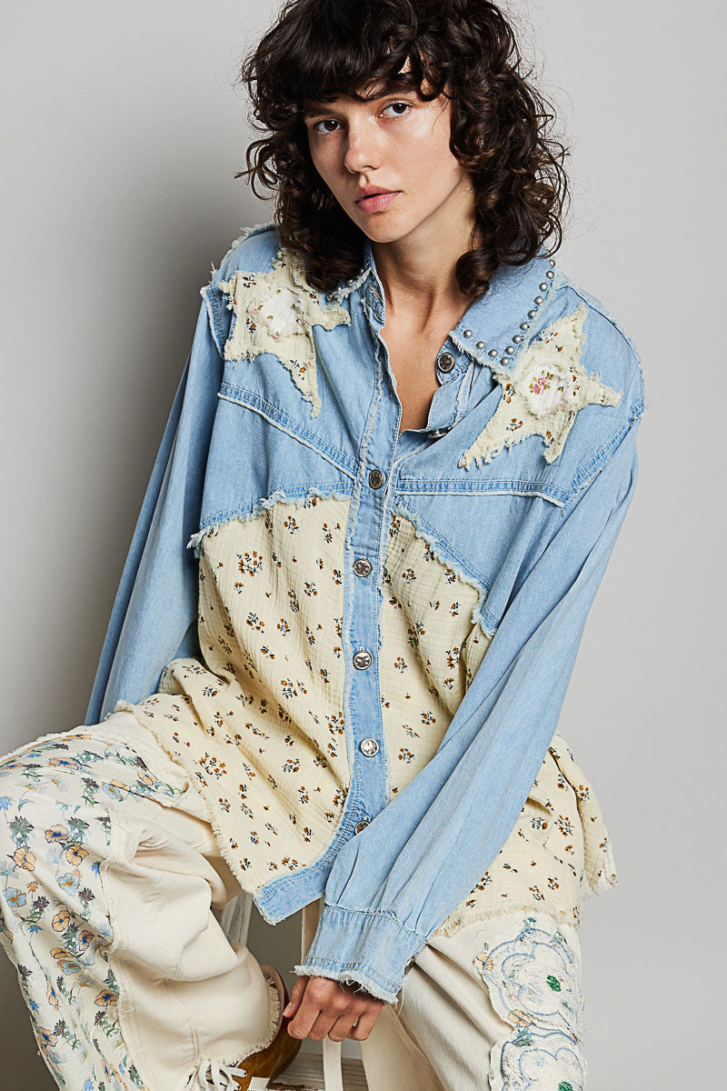 Country Charm Denim Shirt