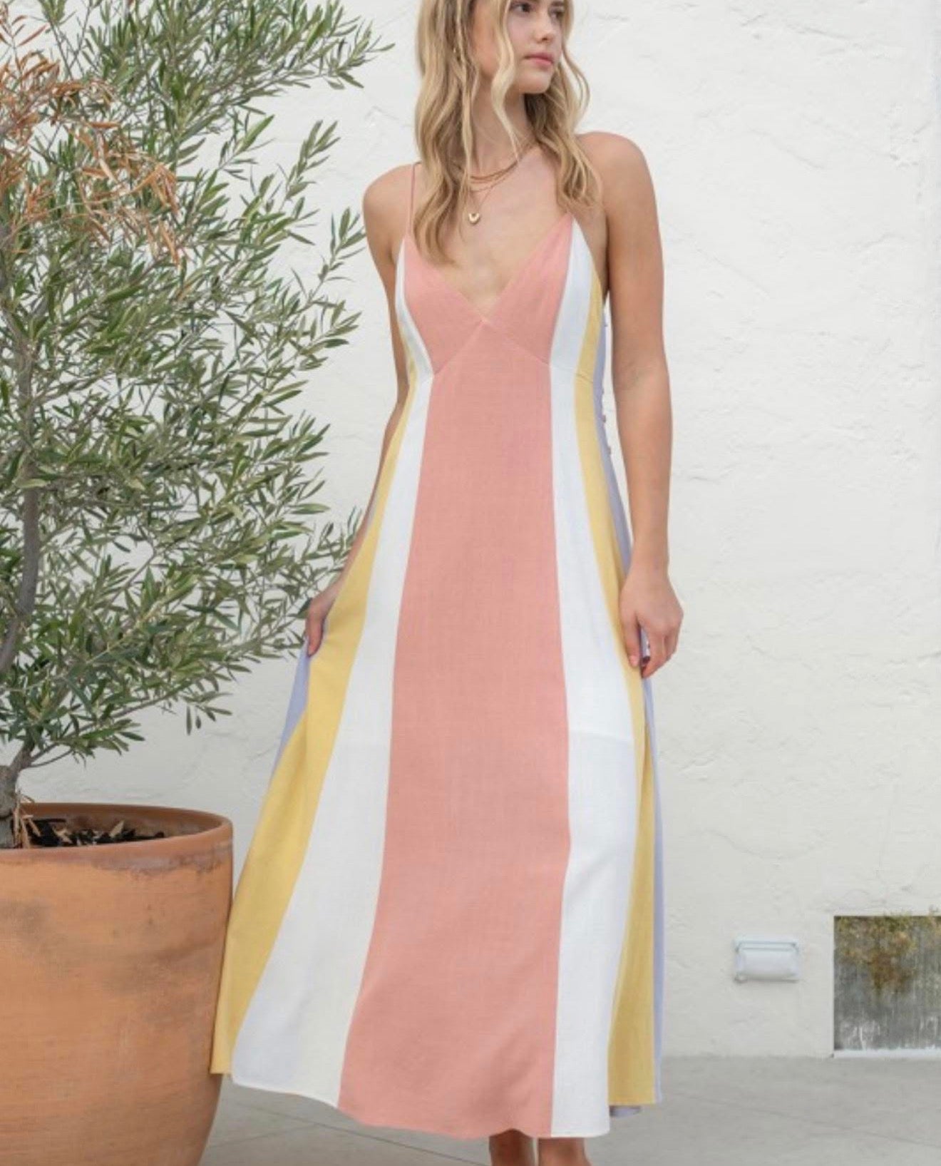 Blush & Butter Maxi Dress