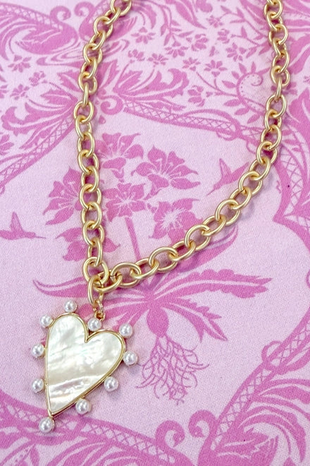 Spotted Heart Necklace