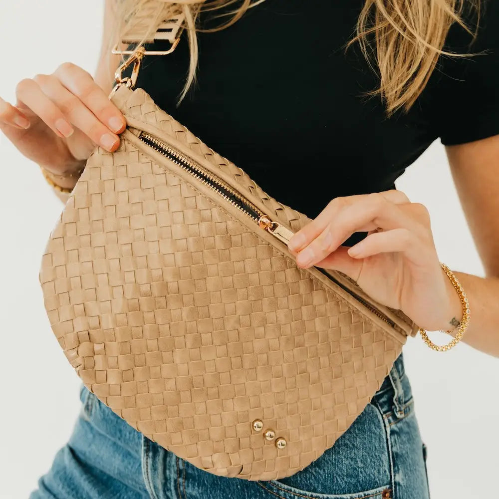 Westlyn Woven Bum Bag-Taupe