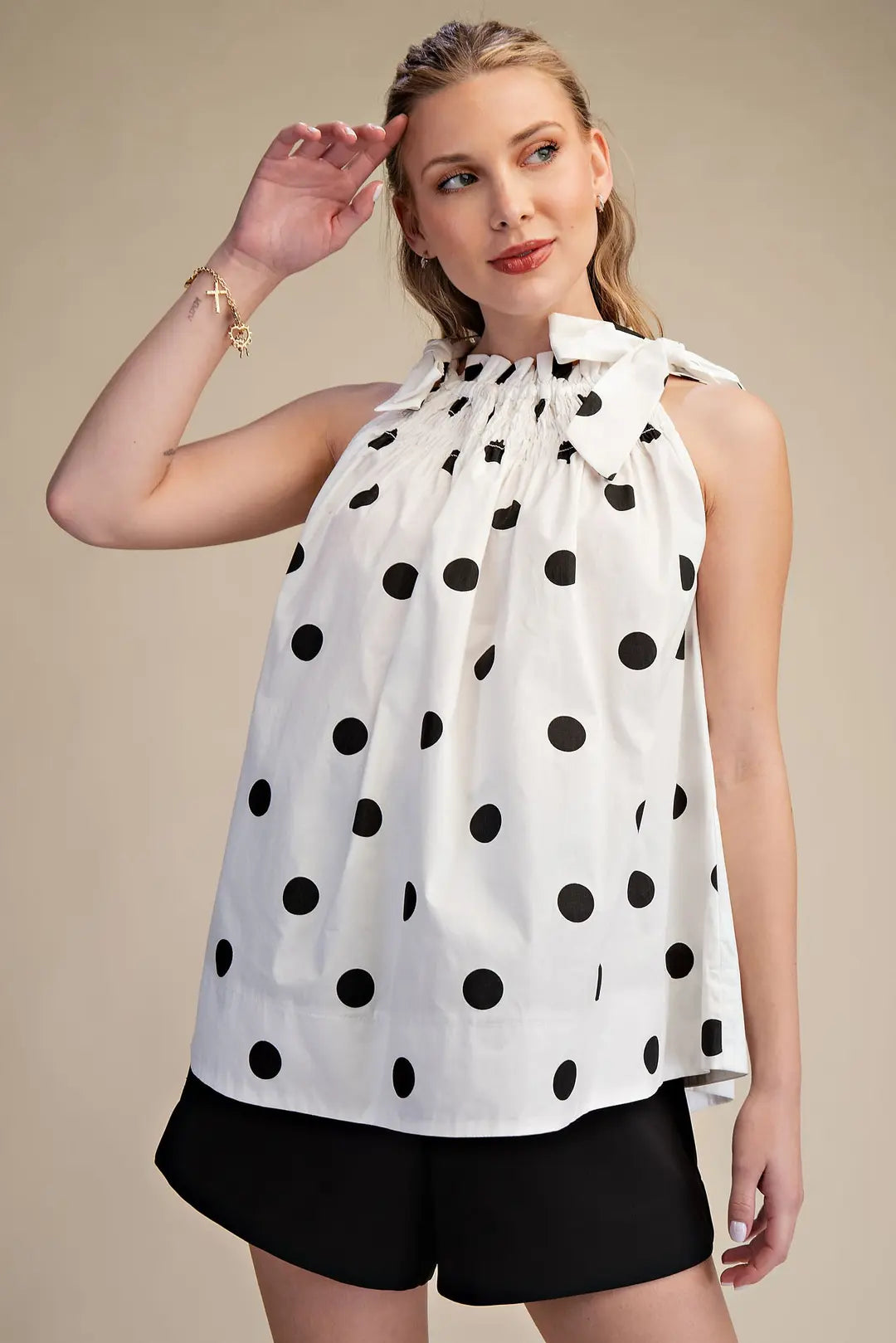 Effortless Charm Dot Top