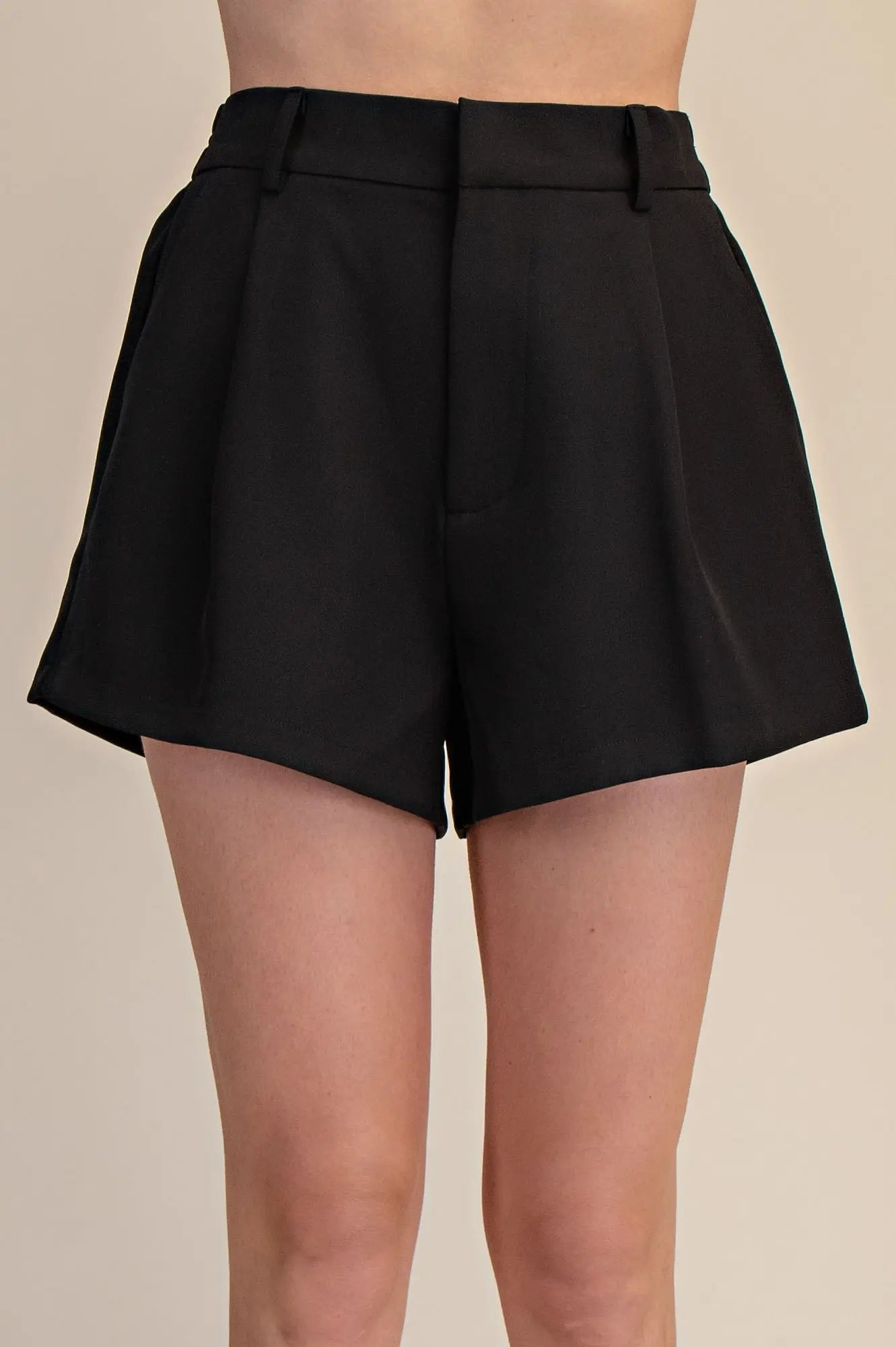 Black High Waist Short