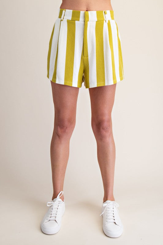 Lime Pocket Stripe Set