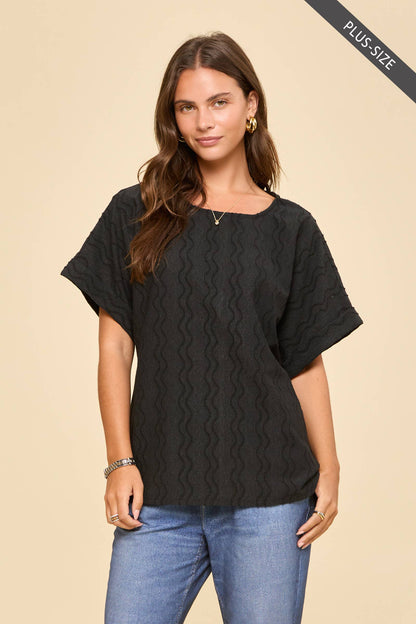 Curvy: The Black Tide T-Shirt