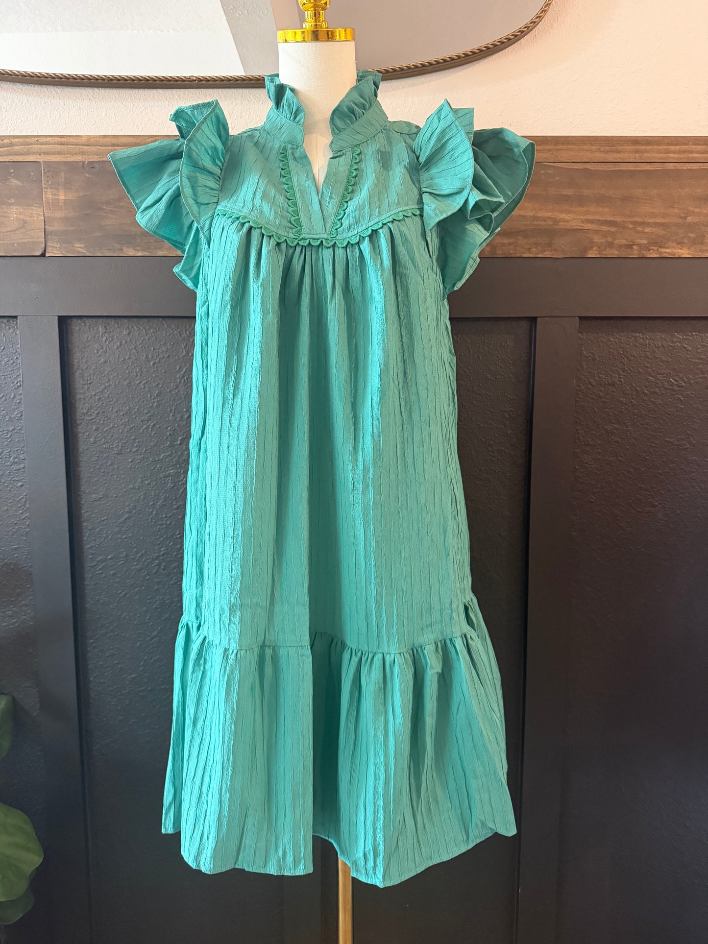 Seafoam Ruffle Charm Dress