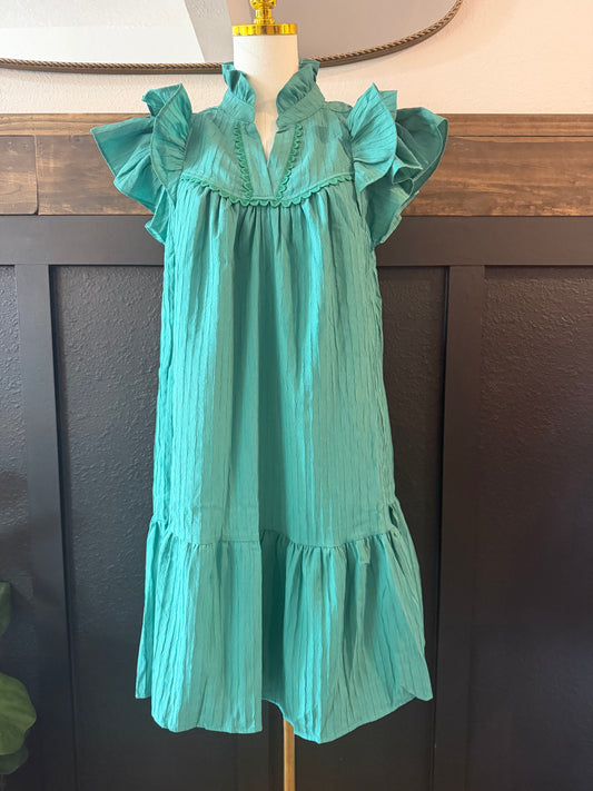 Seafoam Ruffle Charm Dress