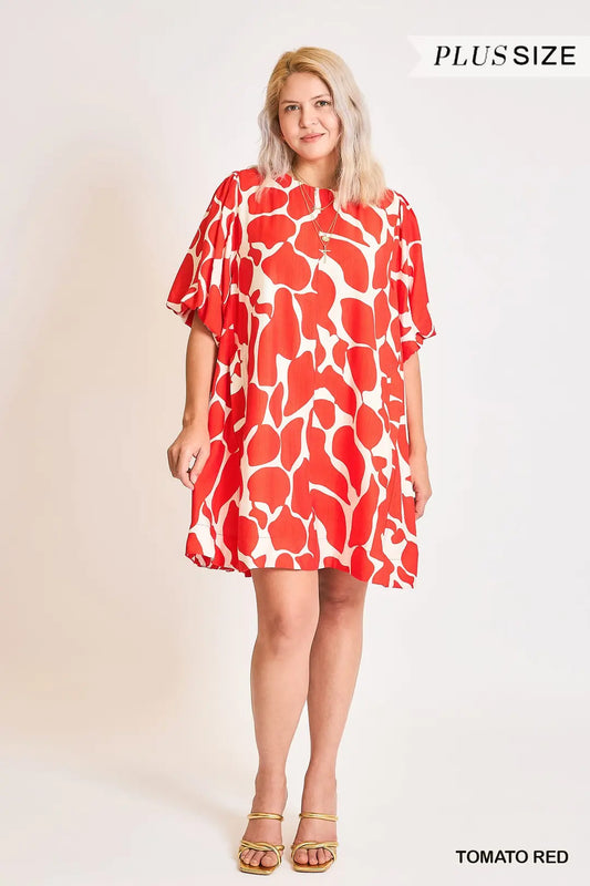 Curvy: Cherry Crush Babydoll Dress