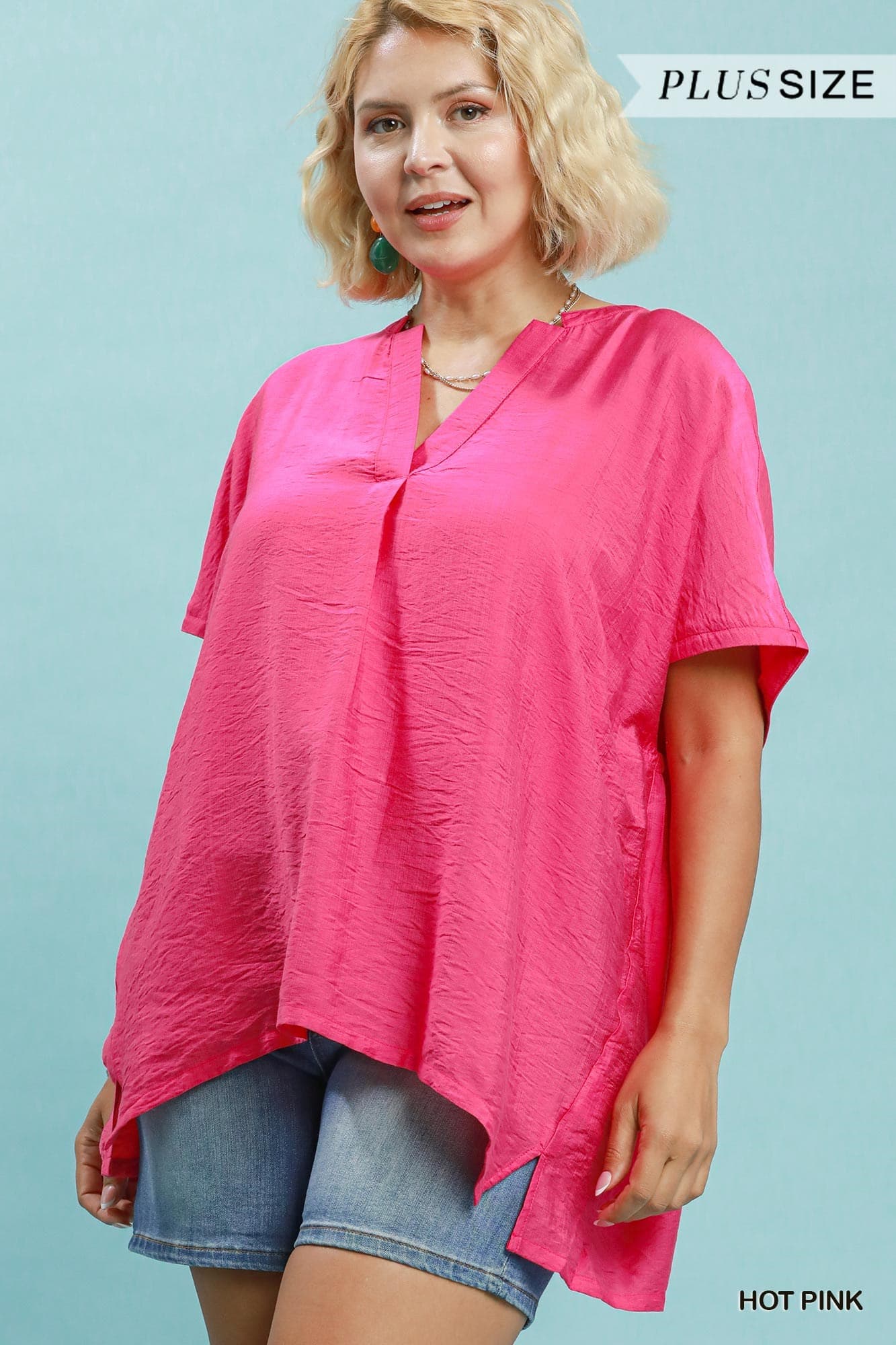 Curvy: Pink Skies Blouse