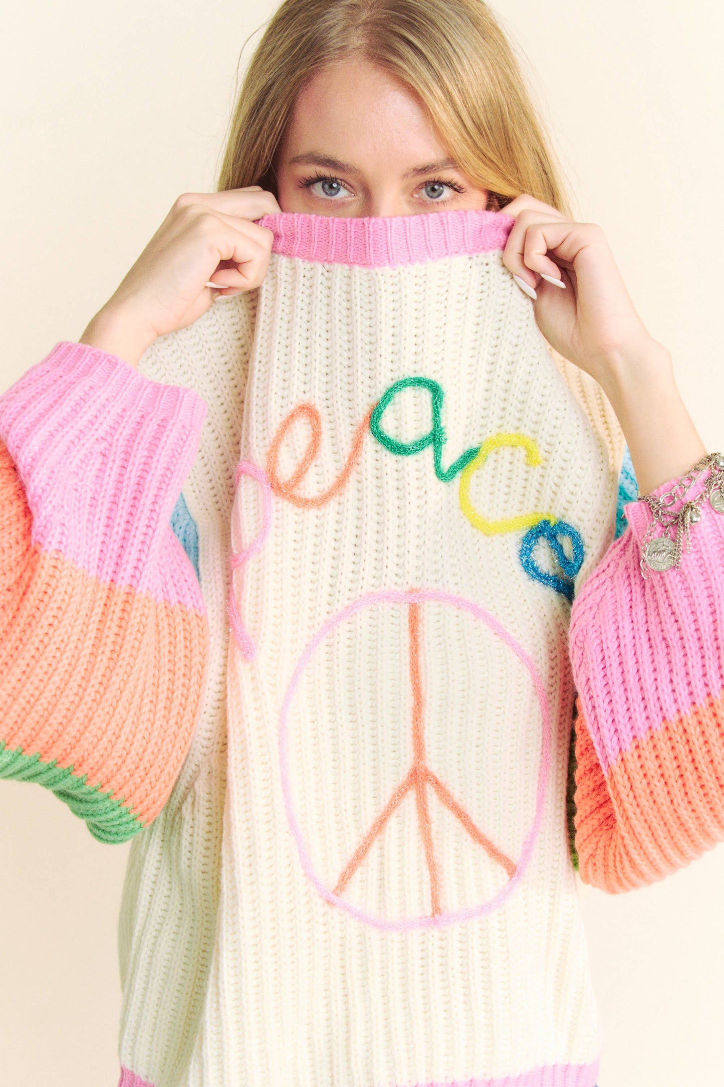 PEACE Chunky Knit