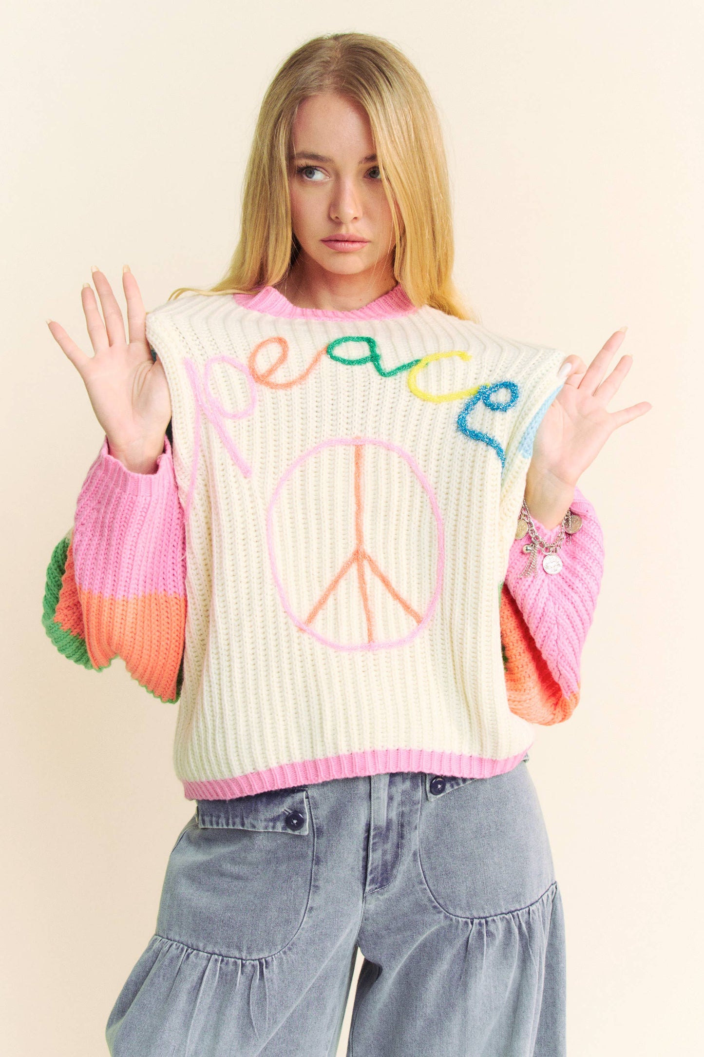PEACE Chunky Knit