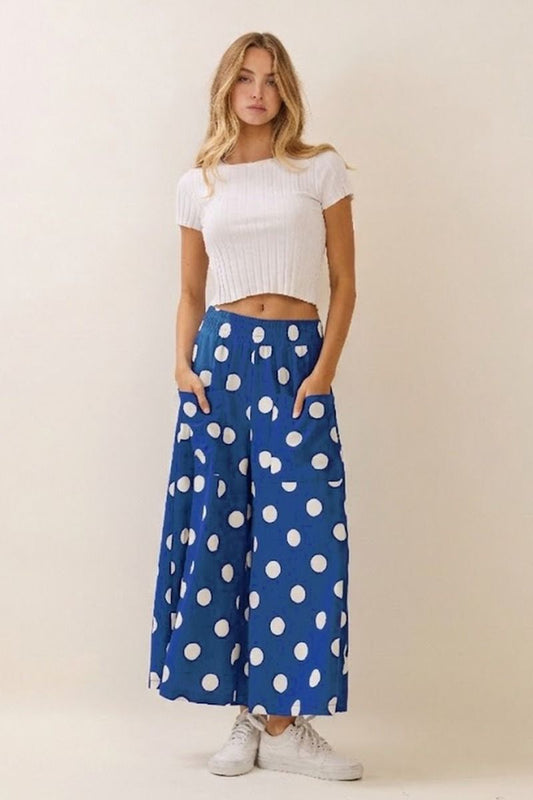 Curvy: Simply Spotted Palazzo Pant