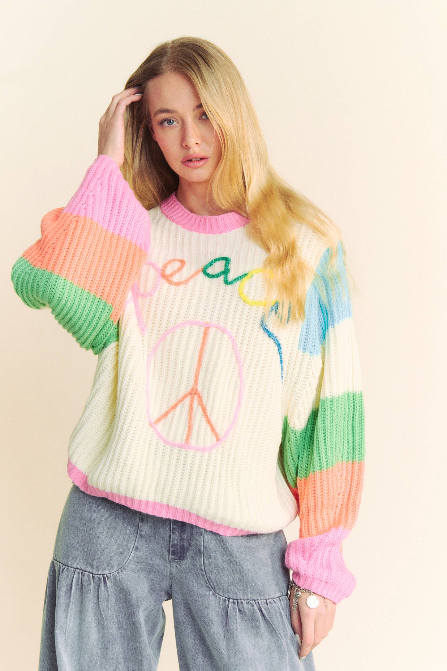 PEACE Chunky Knit