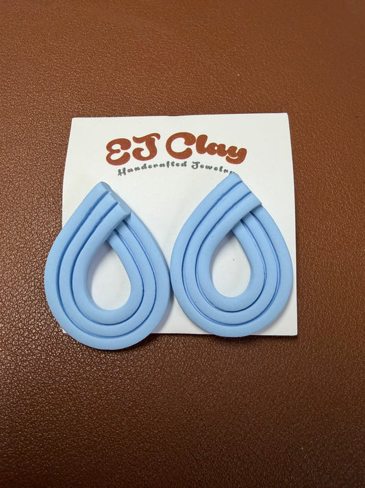 Clay Oval Earrings