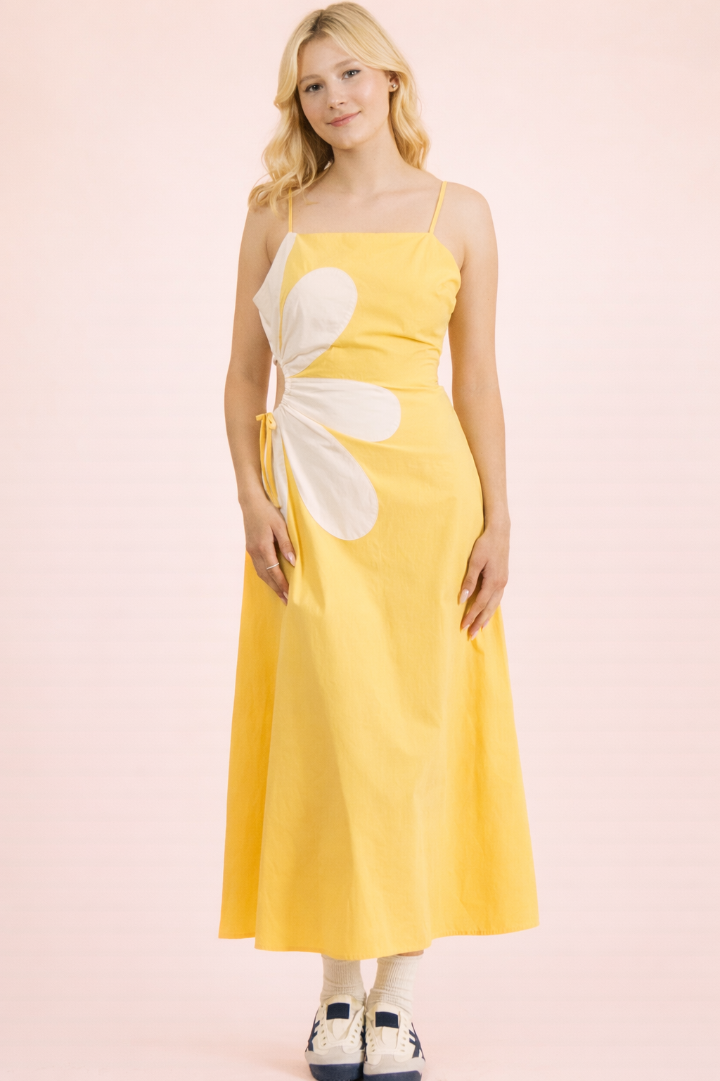 Side Bloom Midi Dress