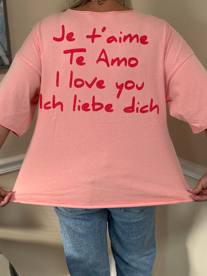 Love Languages Oversized T