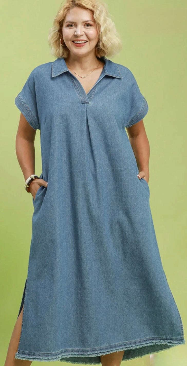 Curvy: Relaxed Days Denim Midi