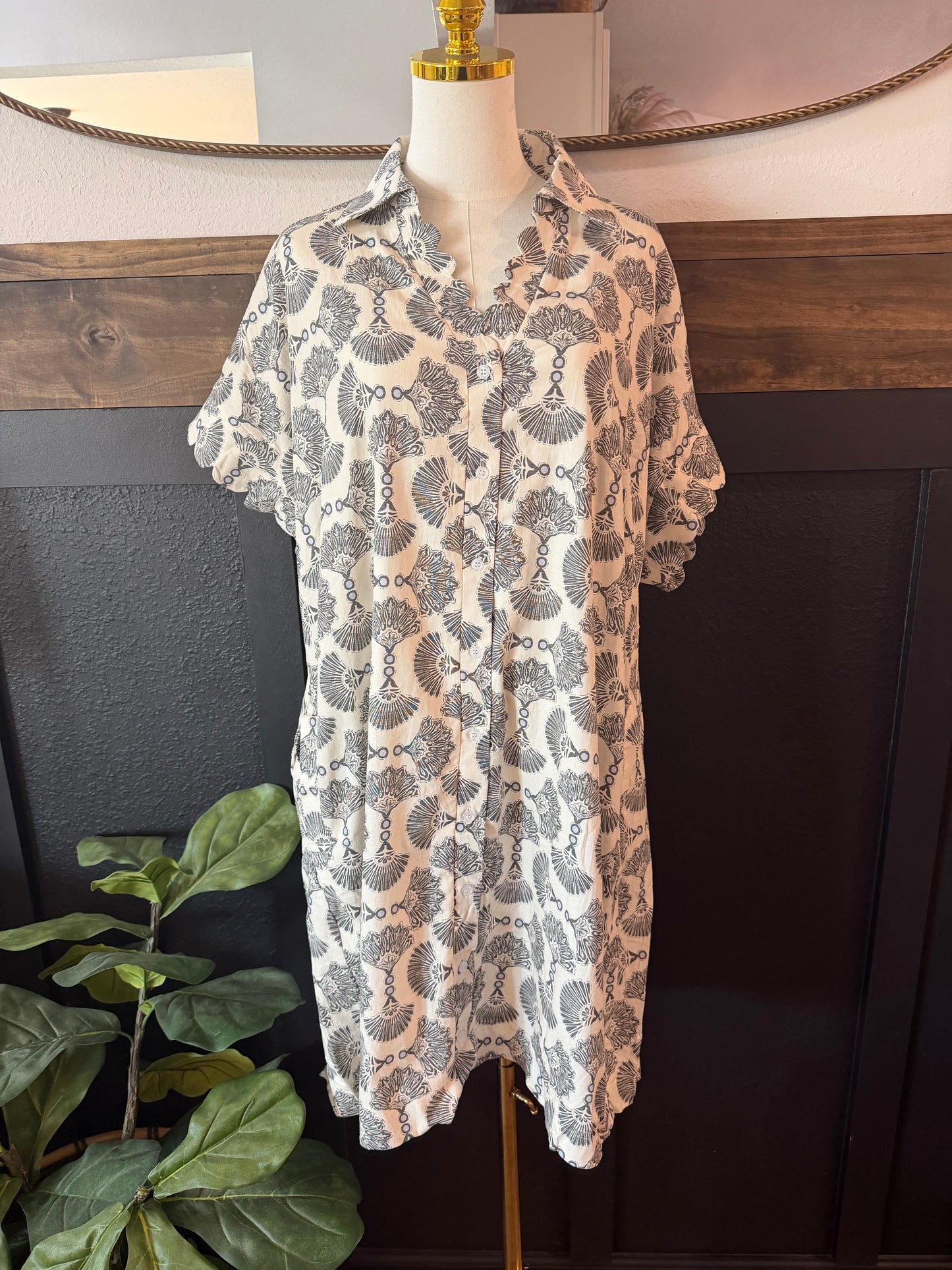 Curvy: Seashell Sketch Dress