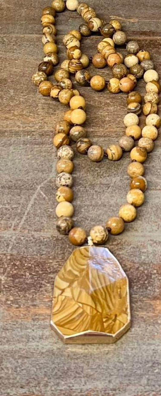 Mustard Pendant Necklace