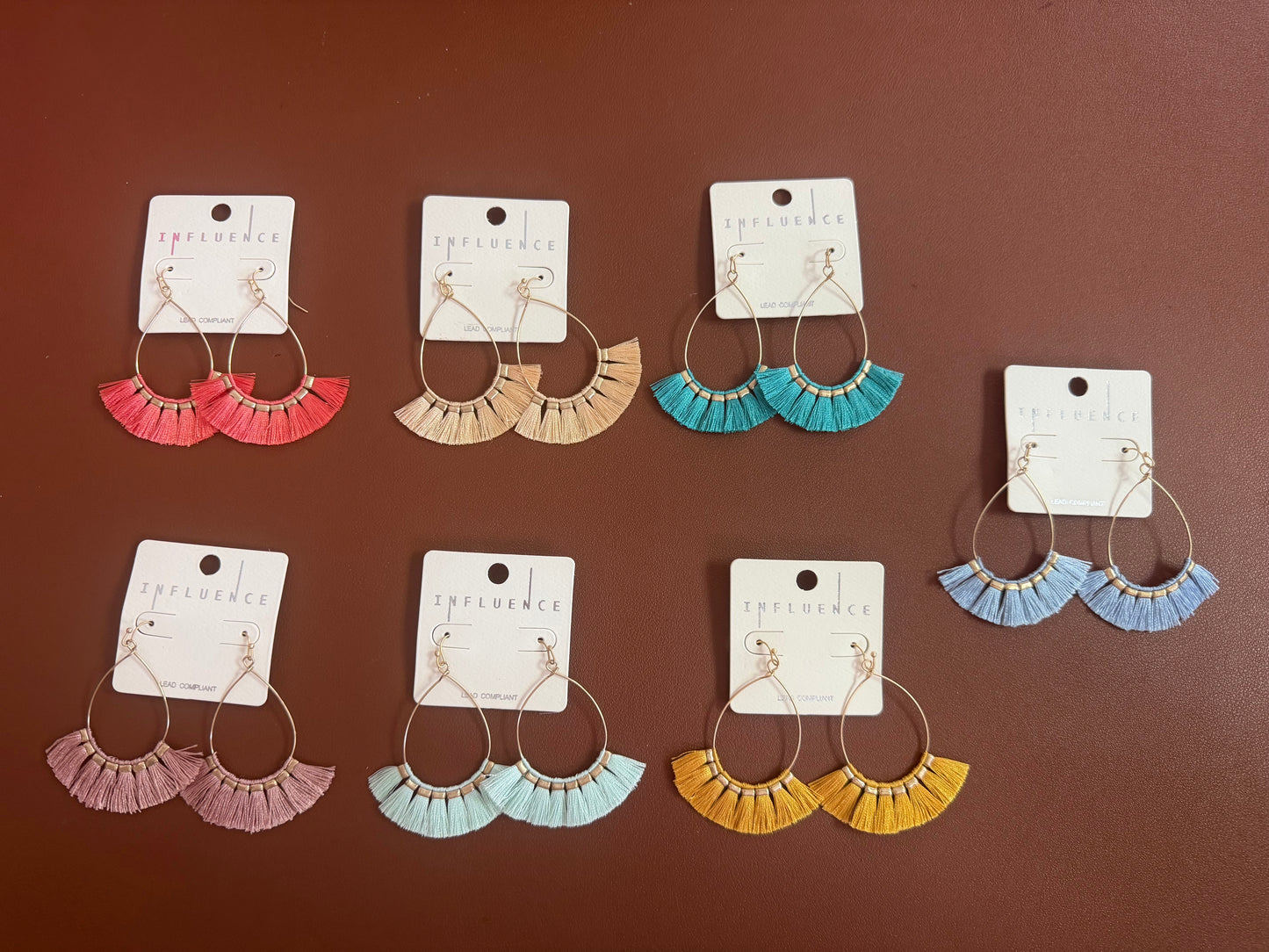 Fine Thread Tear Drop Earring