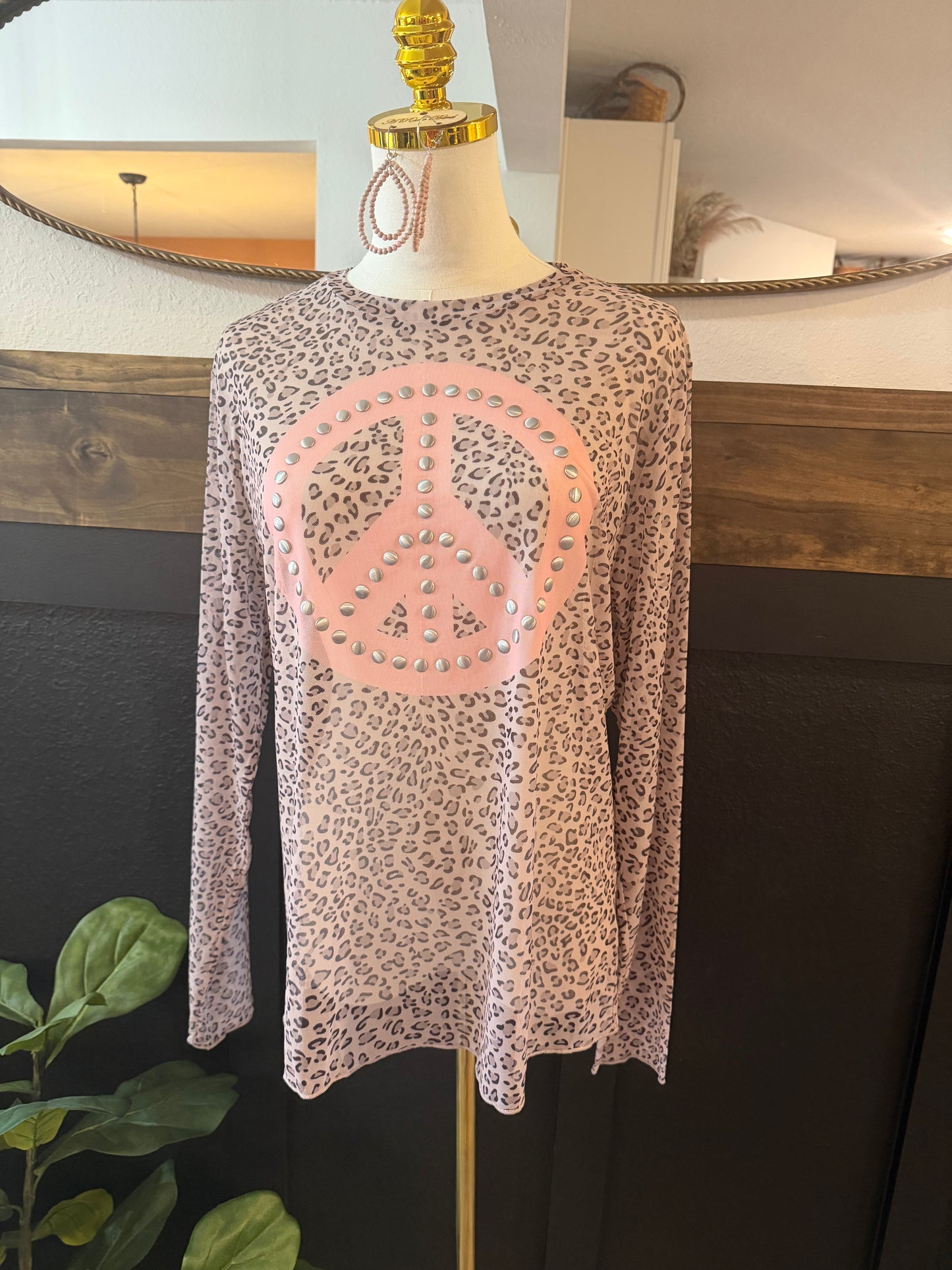 Peace & Wild Mesh Top