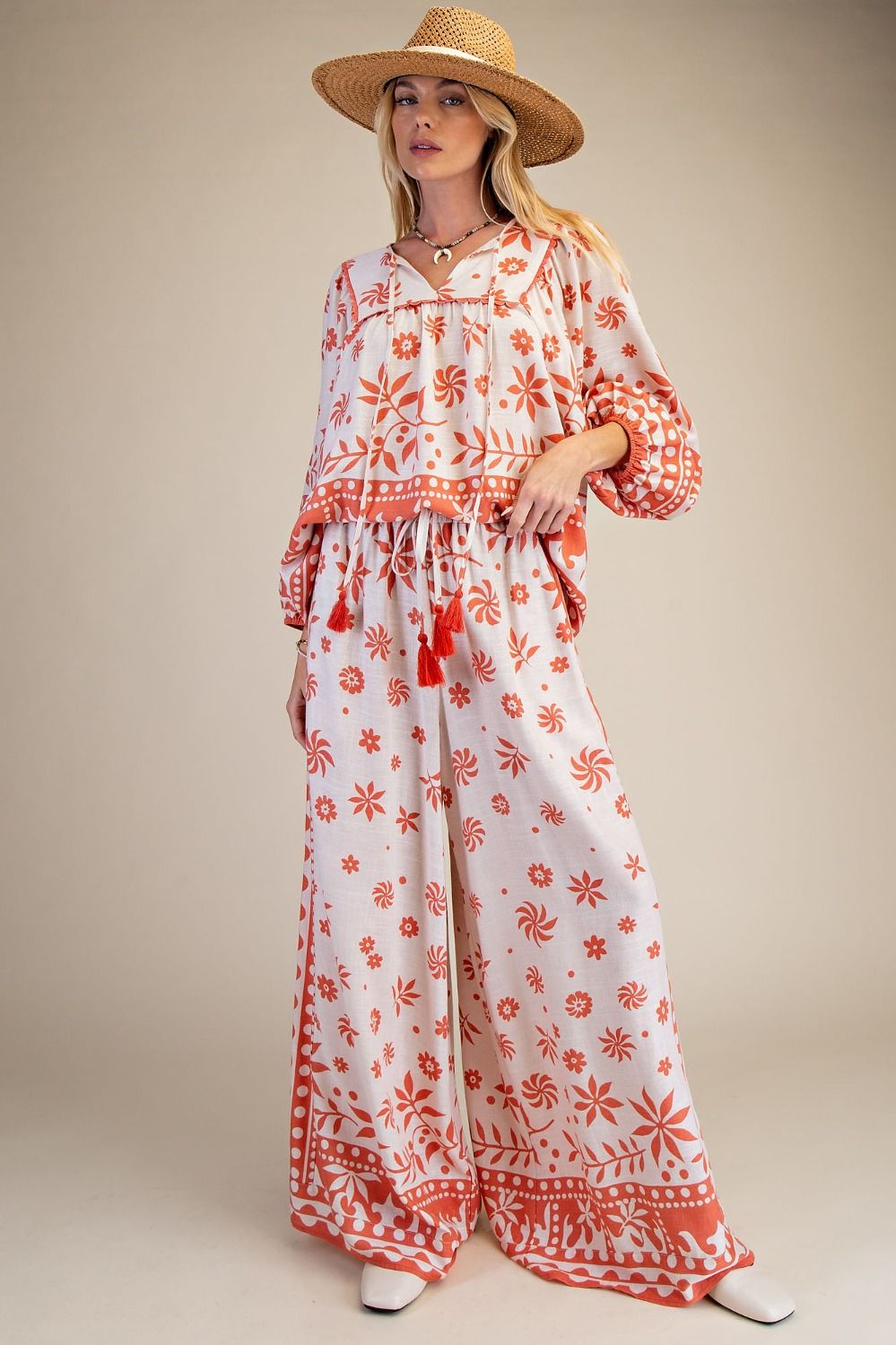 Curvy: Peach Tea Floral Set