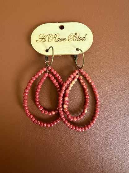 Teak Multi-Hoop Earring