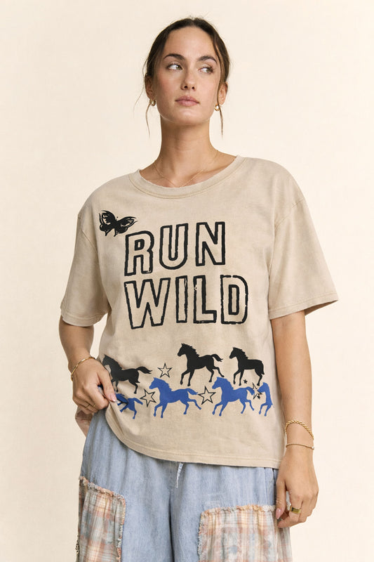 Wild Horses Oversized T