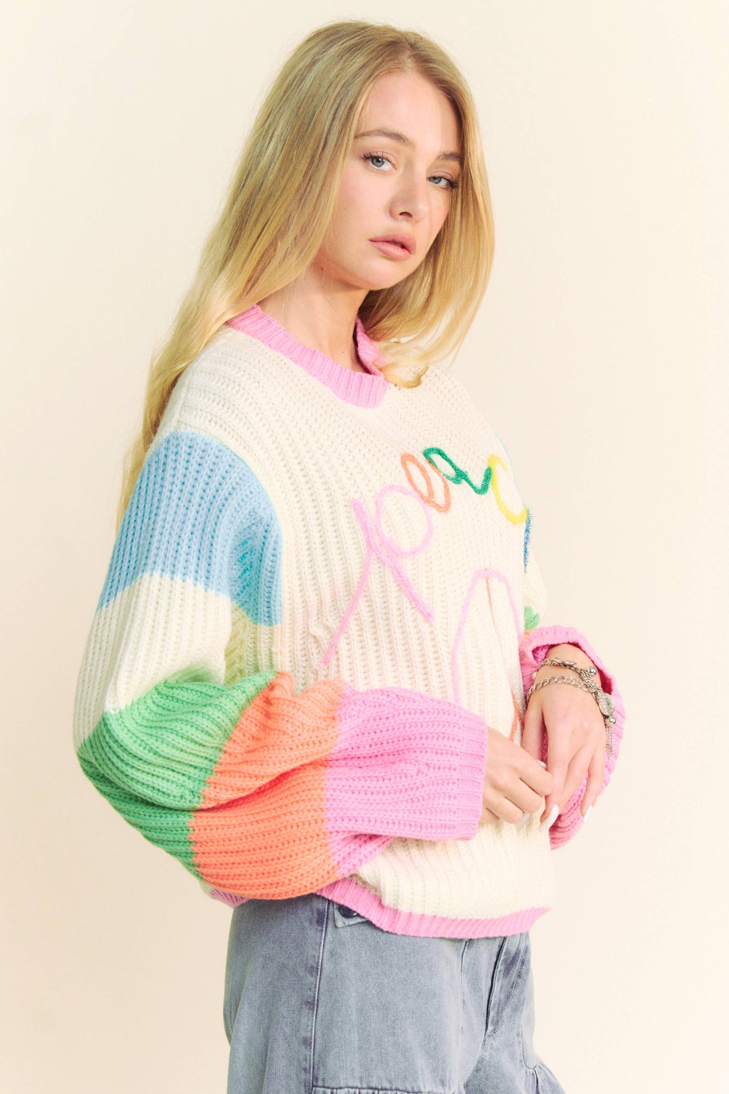 PEACE Chunky Knit