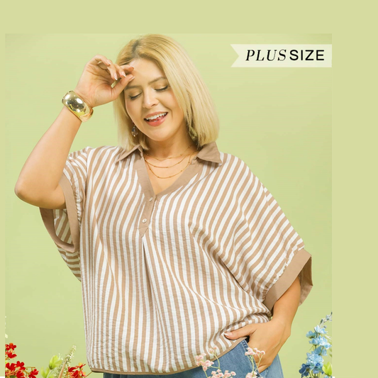 Curvy: Sunlit Latte Top