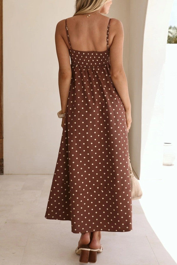 Mocha Dot Dream Dress