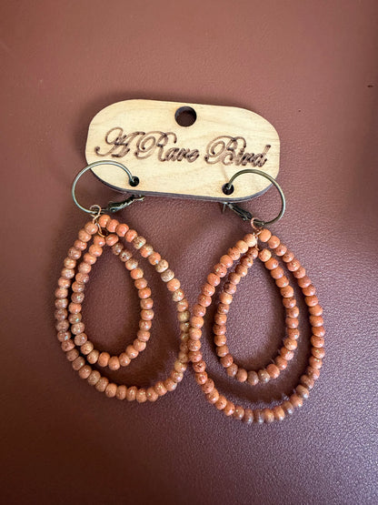 Teak Multi-Hoop Earring