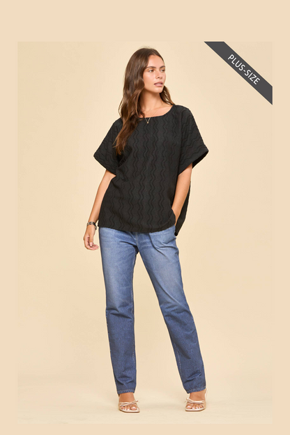 Curvy: The Black Tide T-Shirt